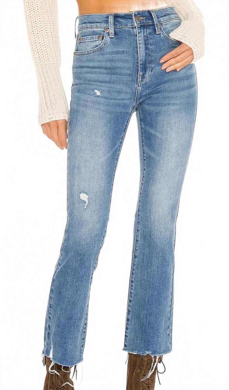 NEW PISTOLA lennon highrise crop boot cut jeans in zuma
